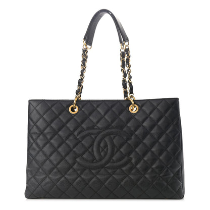 Chanel Caviar Quilted XL Grand Shopping Tote GST Black 1 of 12