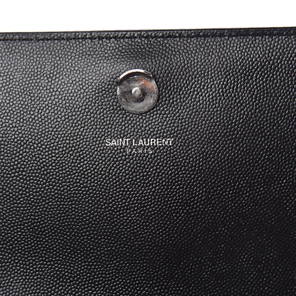 Saint Laurent Grain De Poudre Medium Classic Monogram Kate Satchel Black 7 of 10