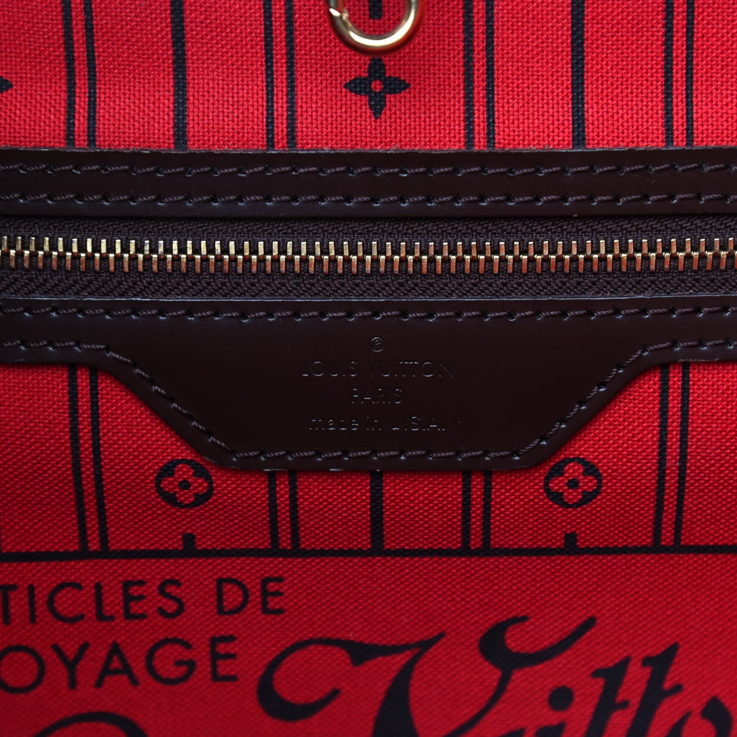 Louis Vuitton Damier Ebene Neverfull MM 6 of 9