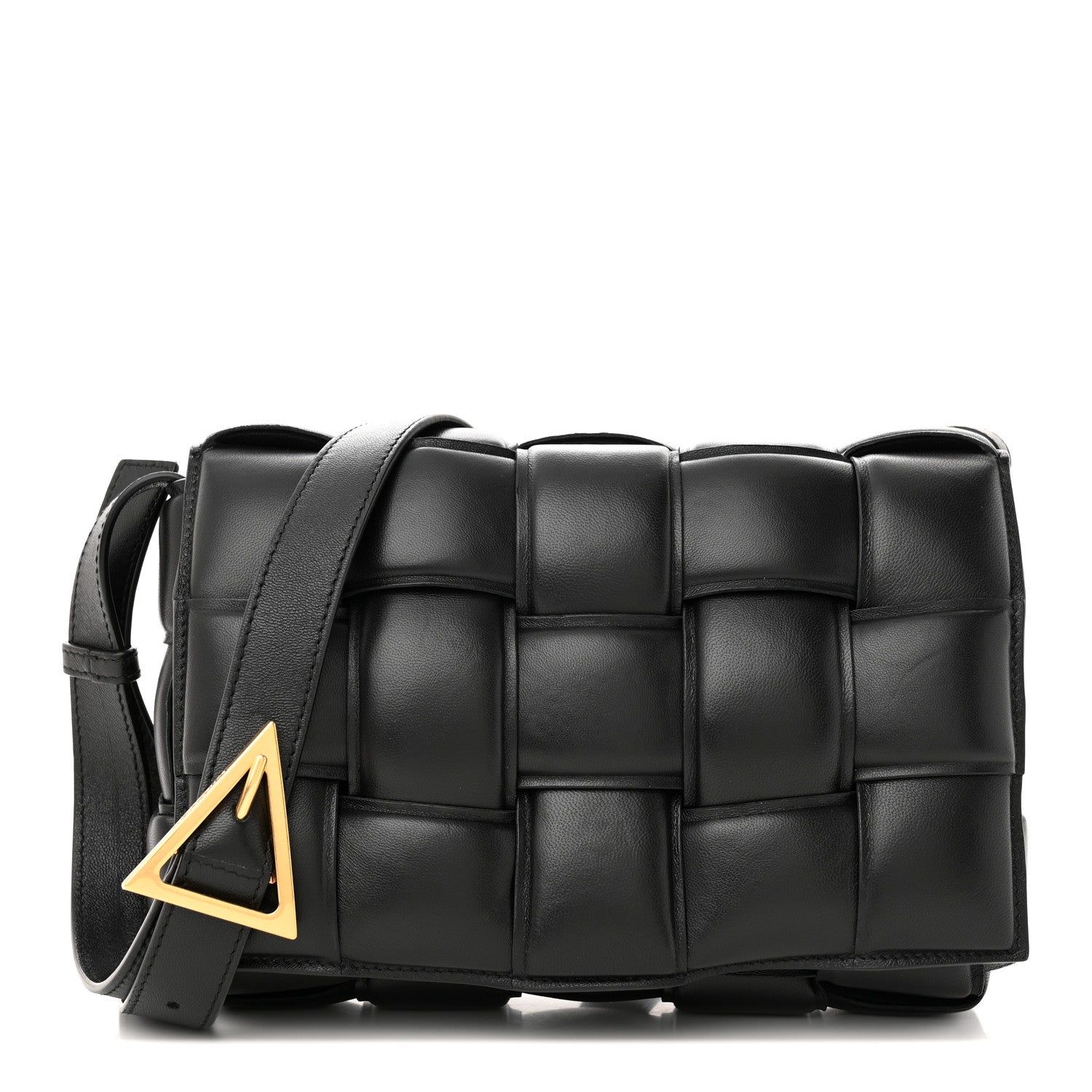 Bottega Veneta Nappa Maxi Intreccio Padded Cassette Crossbody Bag Black 1 of 13