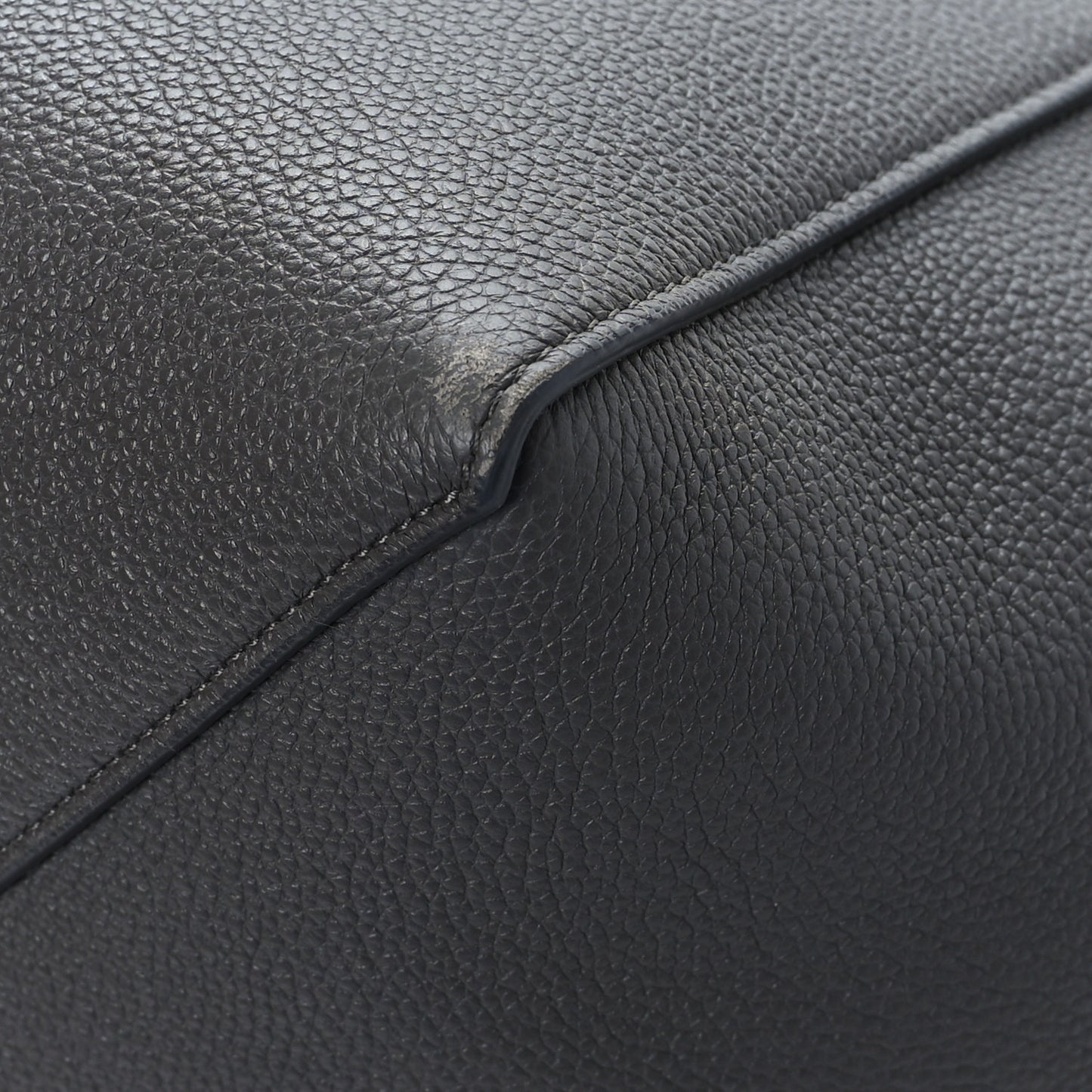 Soft Grained Calfskin Belt Cabas Phantom Medium Grey