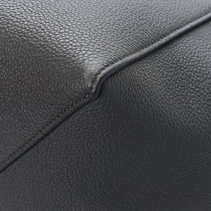 Celine Soft Grained Calfskin Belt Cabas Phantom Medium Grey 8 of 10