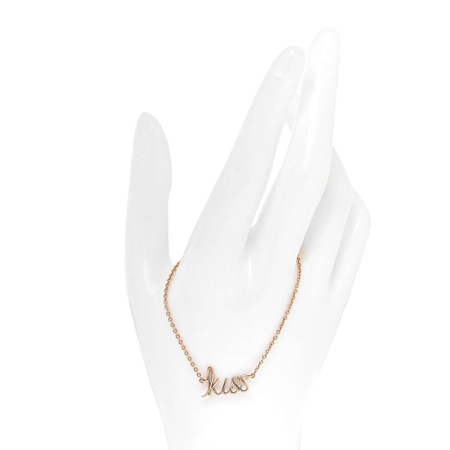 Tiffany 18K Rose Gold Paloma Picasso Graffiti Kiss Bracelet 2 of 5