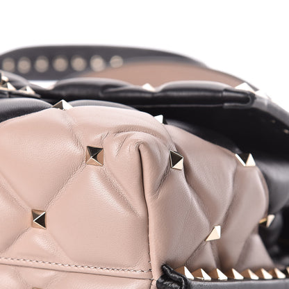 Valentino Garavani Nappa Medium Candystud Top Handle Bag Black Poudre 11 of 16