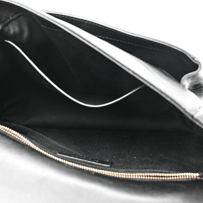 Saint Laurent Lambskin Matelasse Monogram Medium Niki Chain Satchel Black 5 of 12
