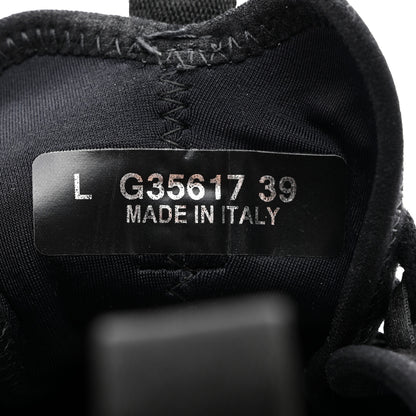 Chanel Velvet Calfskin Mixed Fibers CC Sneakers 39 Black 8 of 9