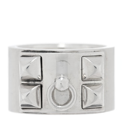 Hermes Sterling Silver Collier De Chien CDC Ring 51 5.75 1 of 4