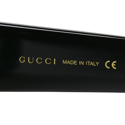 Gucci Acetate Square Frame Sunglasses GG0083S Glitter Red Black Green 5 of 7