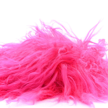 Saint Laurent Fur Mini Pac Pac Pouch On Chain Fuchsia 11 of 12