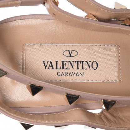 Valentino Garavani Patent Rockstud Ankle Strap 100mm Pumps 39.5 Parrot Poudre 7 of 8
