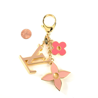 Louis Vuitton Fleur De Monogram Bag Charm Pink 2 of 6