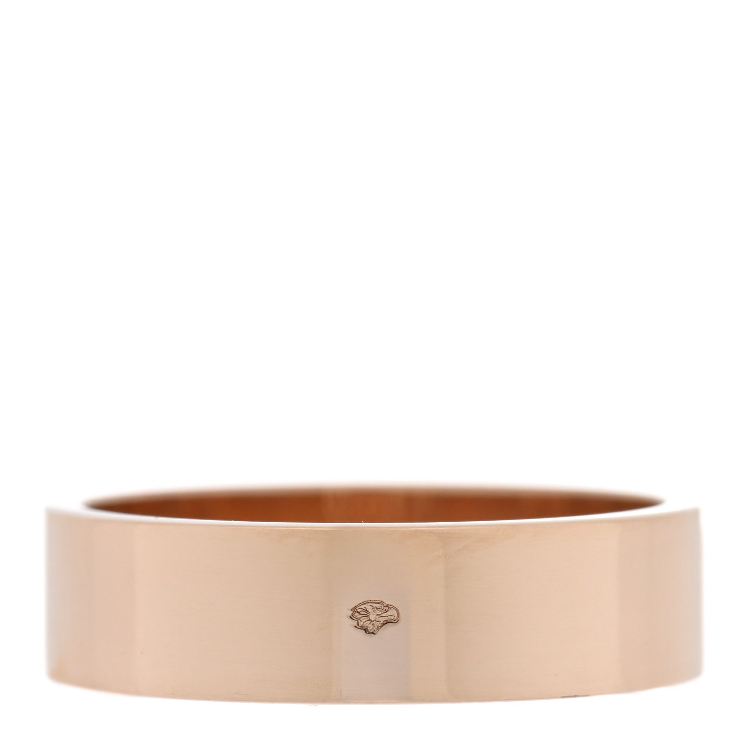 Hermes 18K Rose Gold Diamond PM Kelly Ring 51 5.75 3 of 5