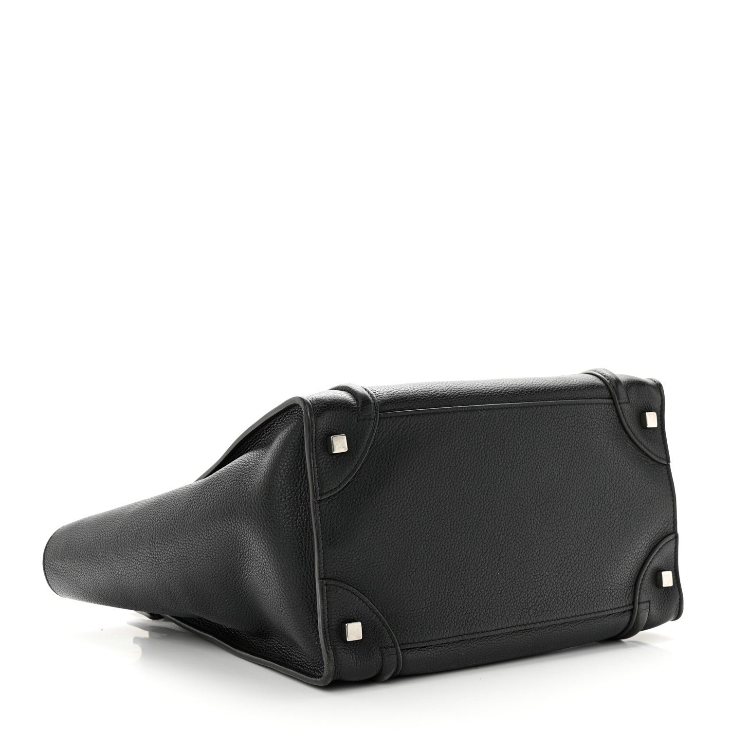 Celine Drummed Calfskin Mini Luggage Black 4 of 12