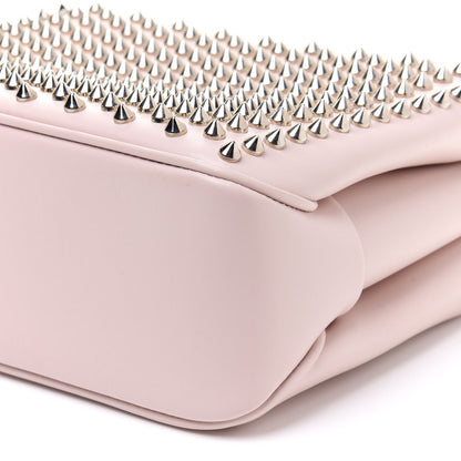 Christian Louboutin Calfskin Small Triloubi Paris Spikes Chain Bag Ballerina Silver 10 of 12
