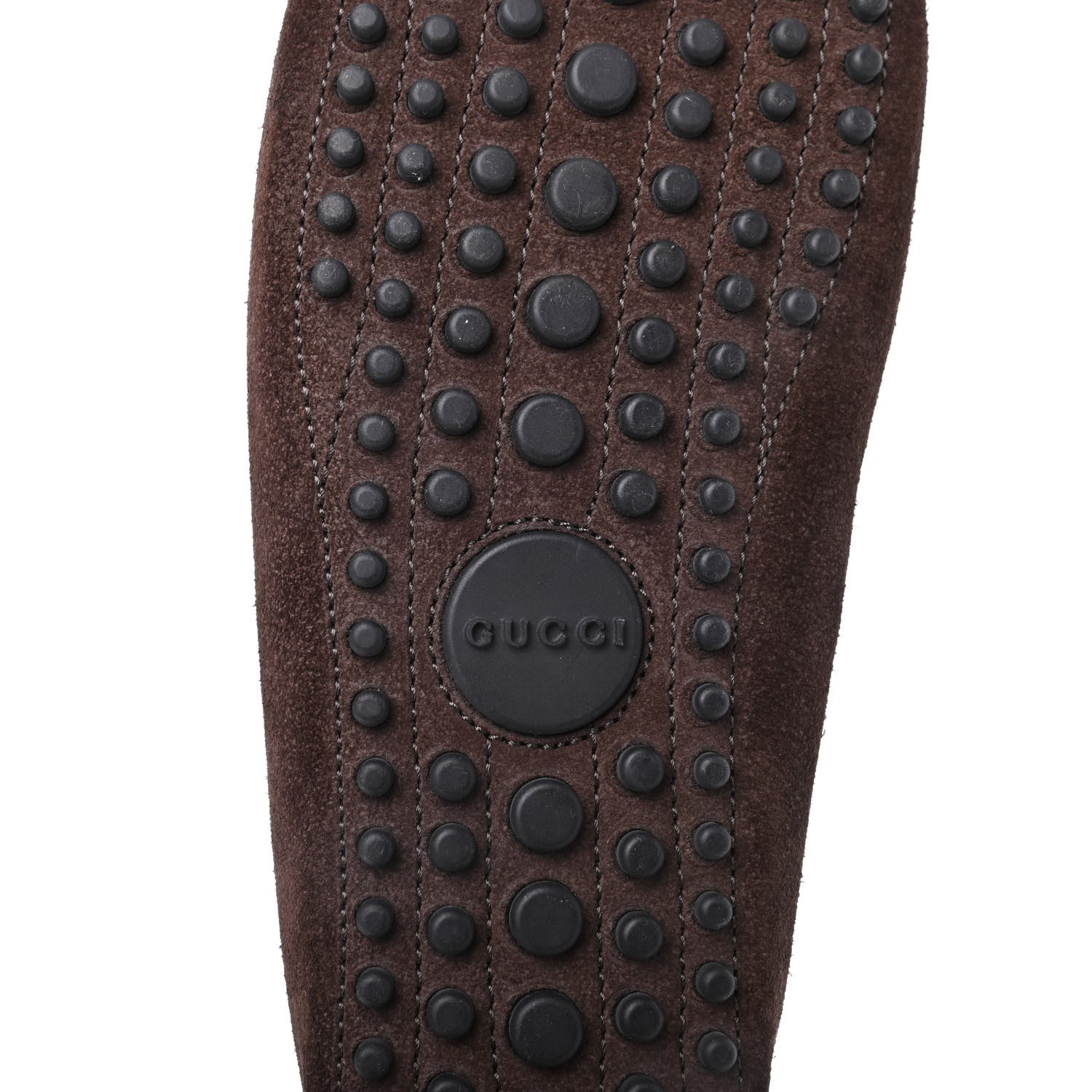 Gucci Suede Mens Horsebit Driver Loafer 9.5 Brown 7 of 10