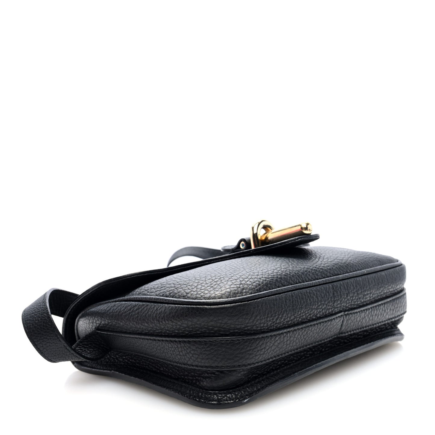 Grained Calfskin S Tube Black