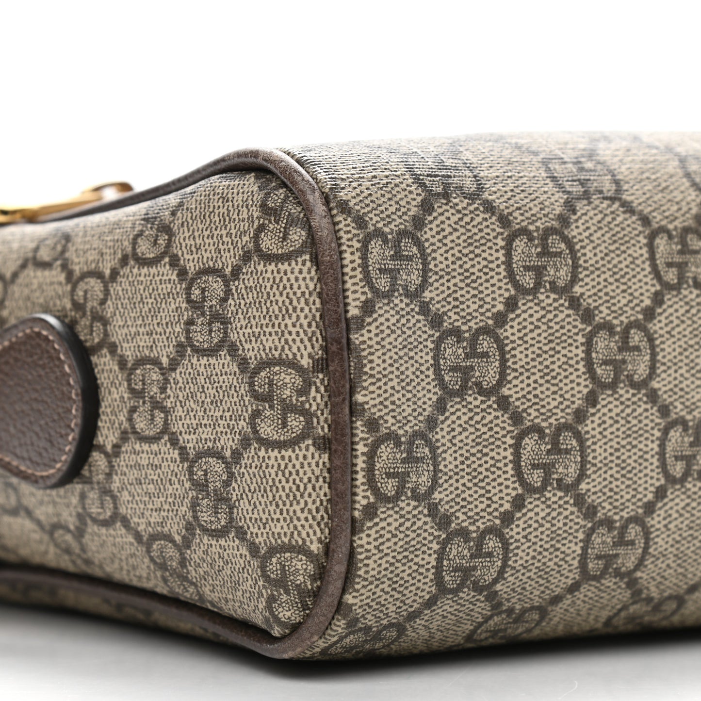 GG Supreme Monogram Web Small Ophidia Shoulder Bag Brown