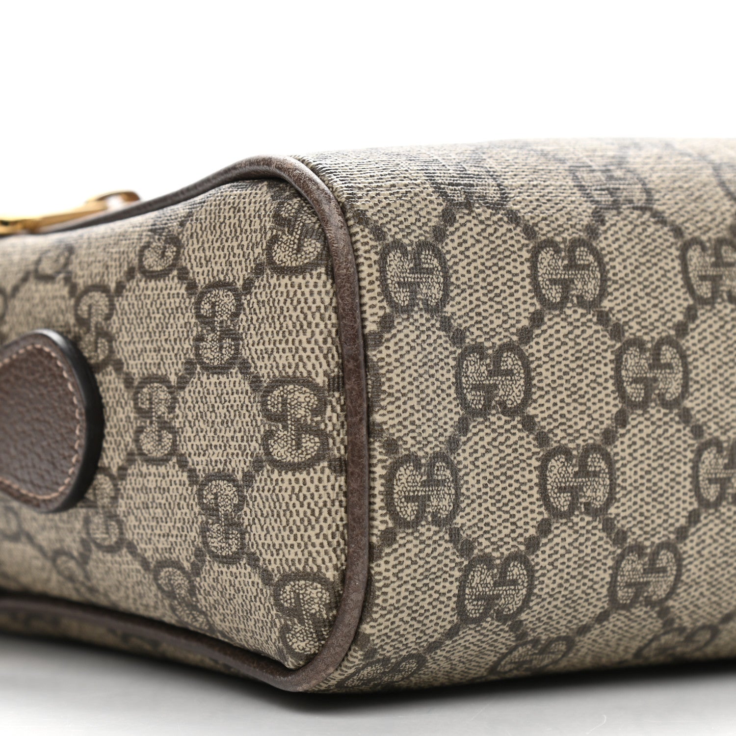Gucci GG Supreme Monogram Web Small Ophidia Shoulder Bag Brown 8 of 11