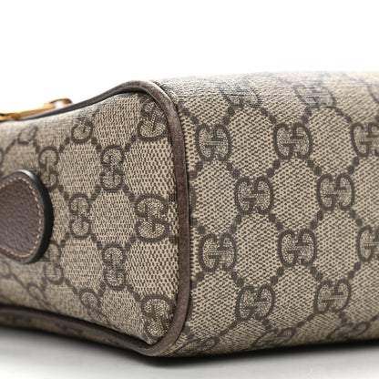 Gucci GG Supreme Monogram Web Small Ophidia Shoulder Bag Brown 8 of 11
