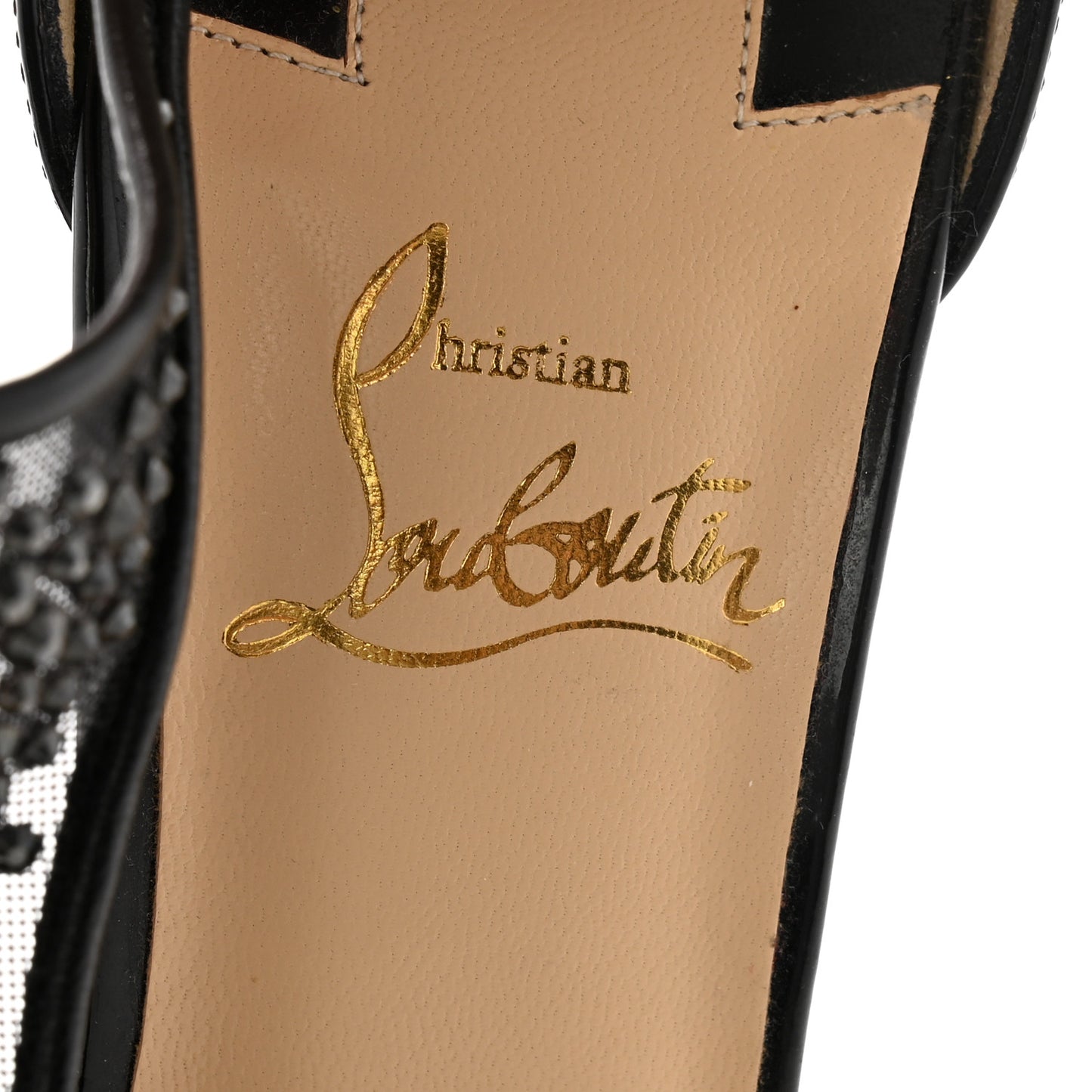Patent Rete Strass Salopatina 100 Pumps 38 Black