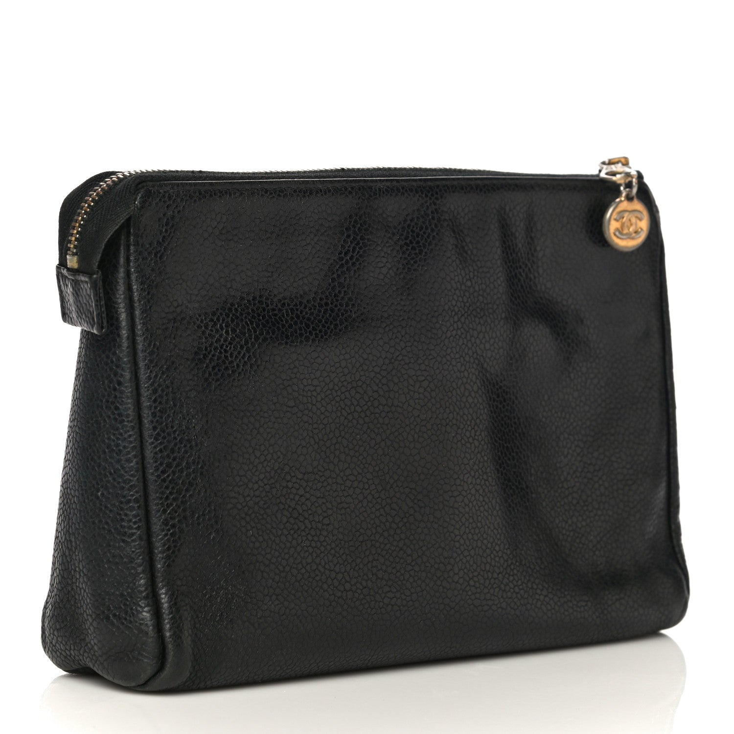 Chanel Caviar Timeless CC Cosmetic Pouch Black 3 of 20