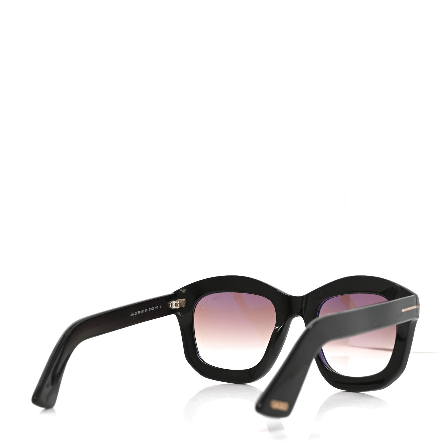 Tom Ford Julia Sunglasses TF582 Black 4 of 7