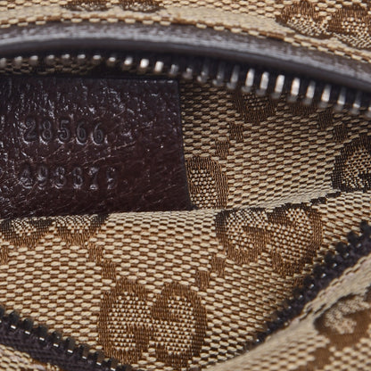 Gucci GG Monogram Double Pocket Belt Bag Dark Brown 7 of 8