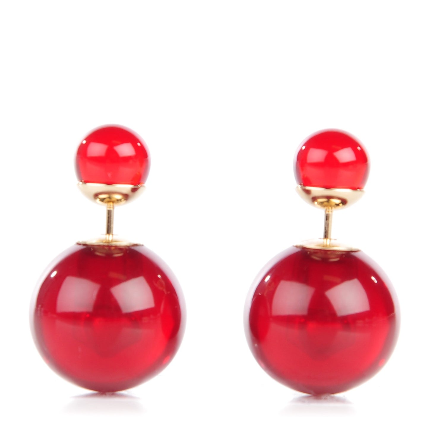 Mise En Dior Tribal Earrings Red