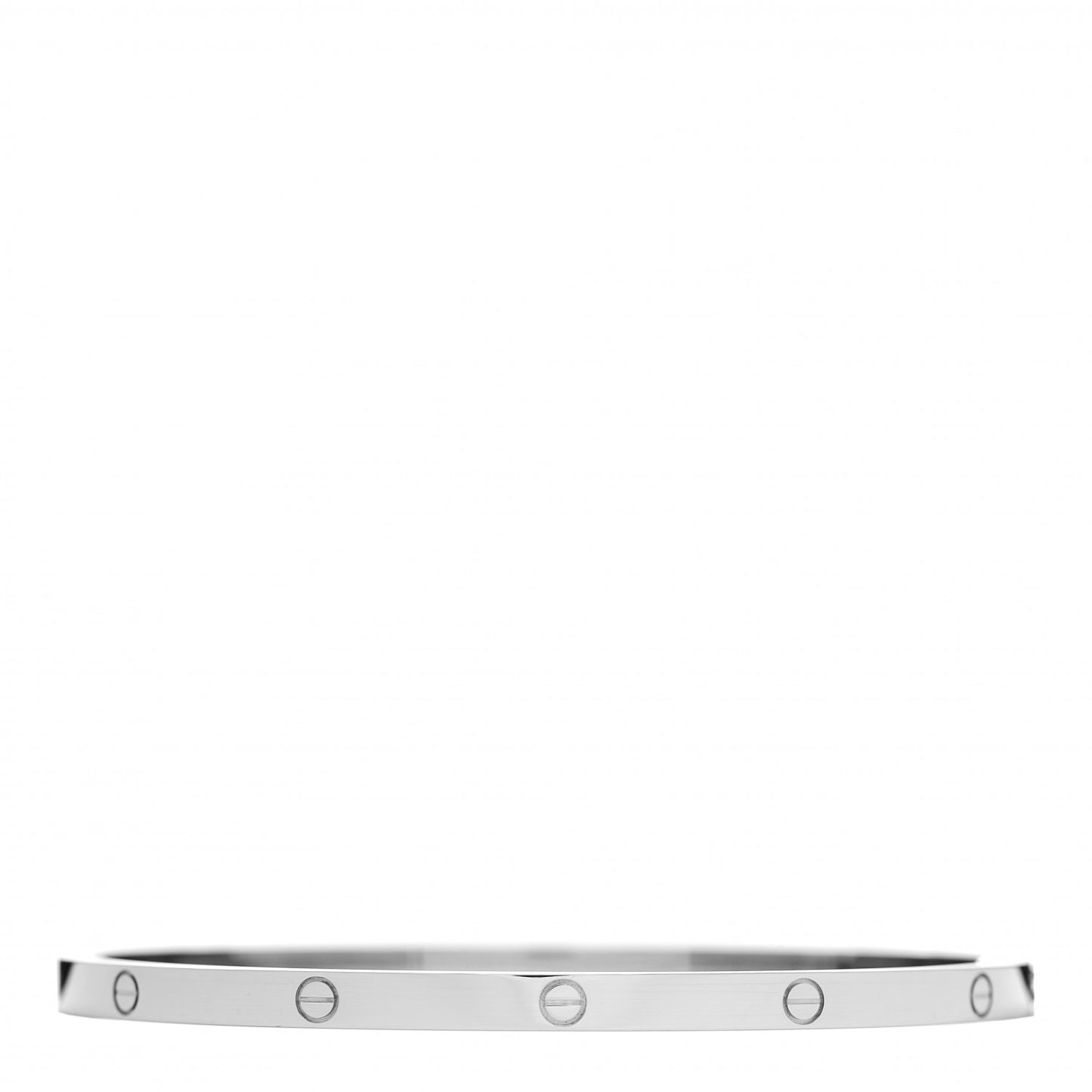 18K White Gold Small LOVE Bracelet 18