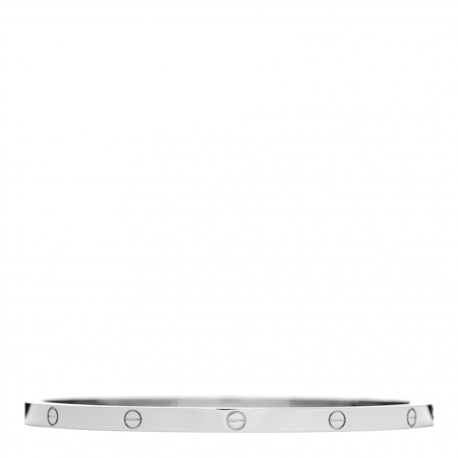 Cartier 18K White Gold Small LOVE Bracelet 18 2 of 4