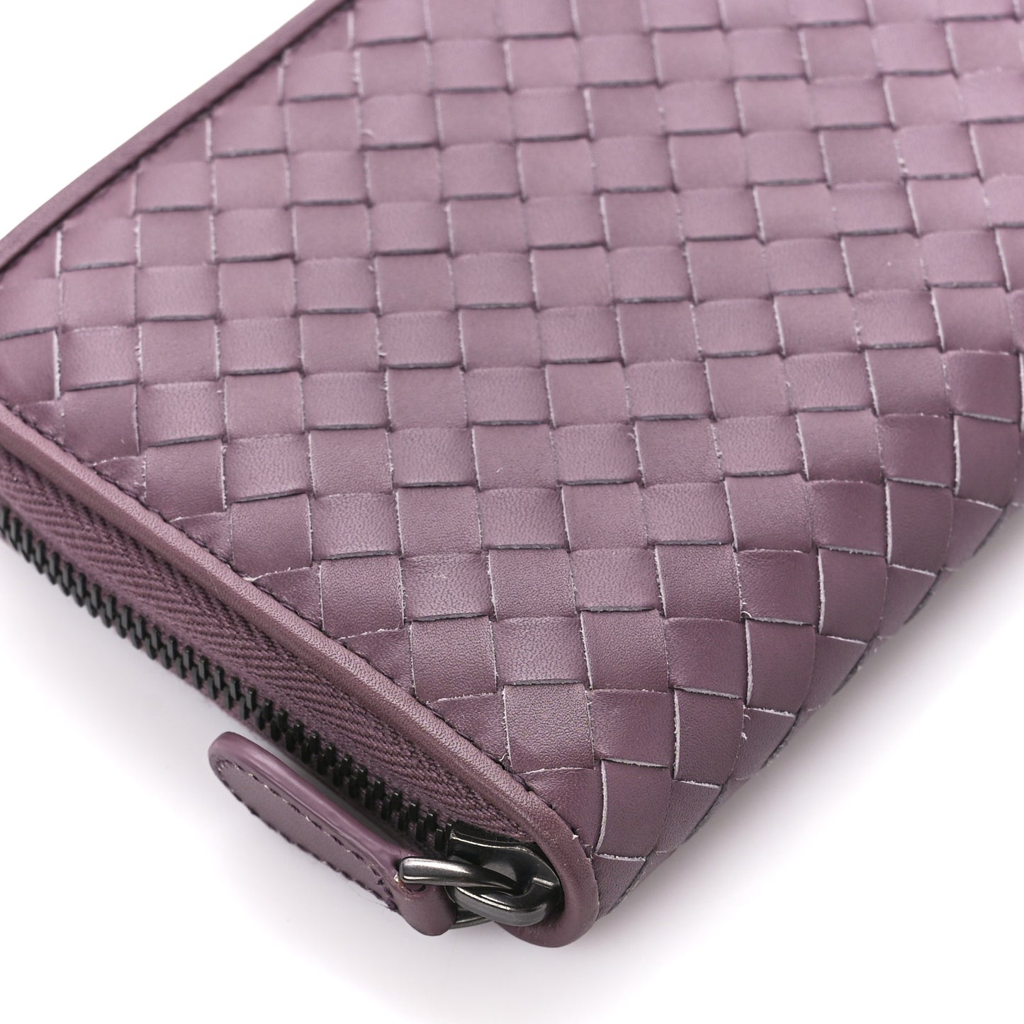 Nappa Intrecciato Zip Around Wallet Corot