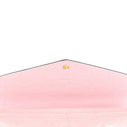 Louis Vuitton Vernis Sarah Wallet NM Rose Ballerine 6 of 8