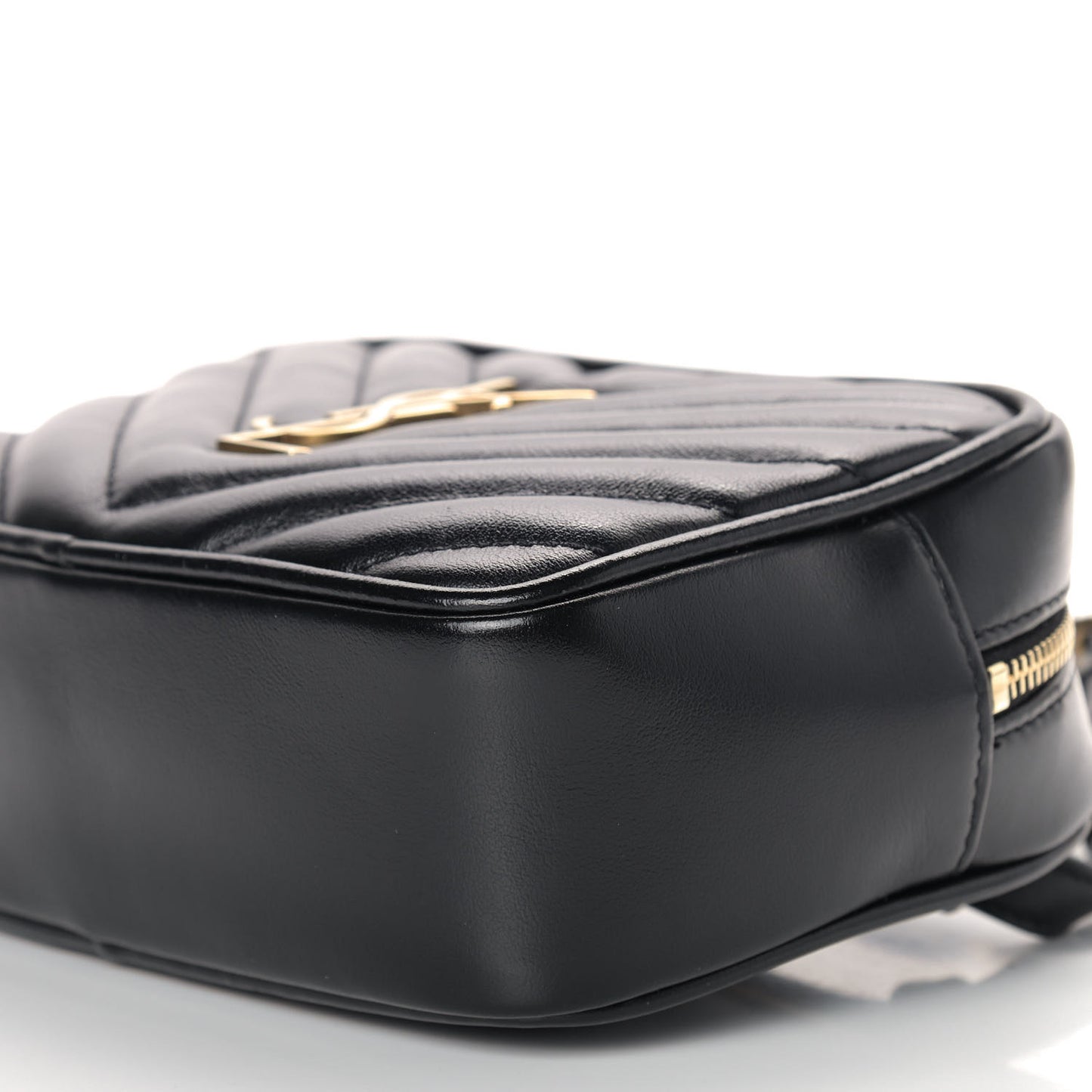 Calfskin Matelasse Monogram Lou Belt Bag Black