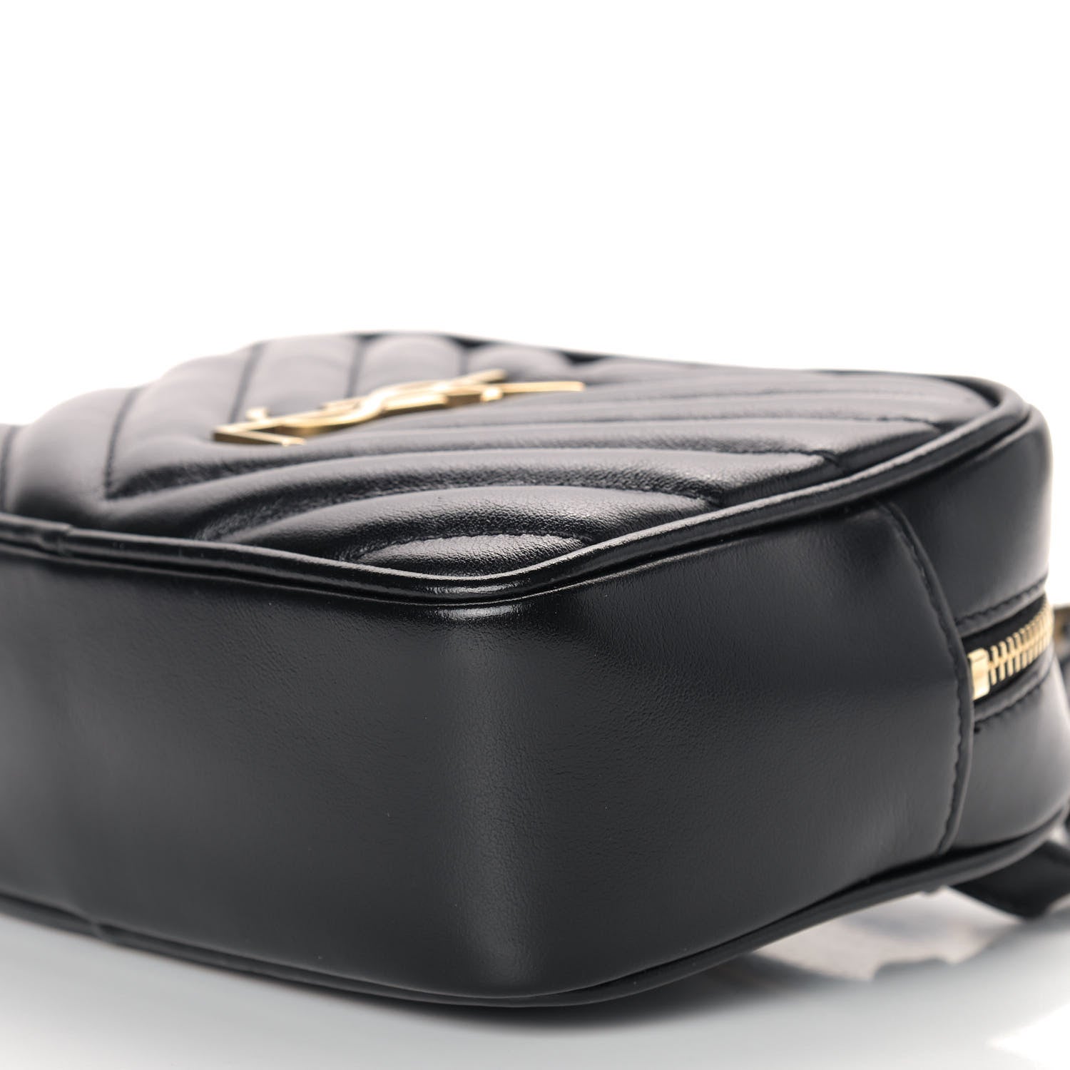 Saint Laurent Calfskin Matelasse Monogram Lou Belt Bag Black 9 of 9