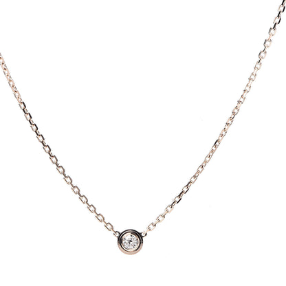 Cartier 18K Pink Gold Diamond XS D'Amour Pendant Necklace 4 of 6
