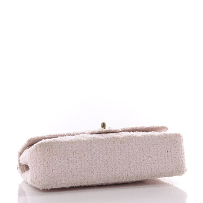 Chanel Tweed Medium Double Flap Pink 3 of 12