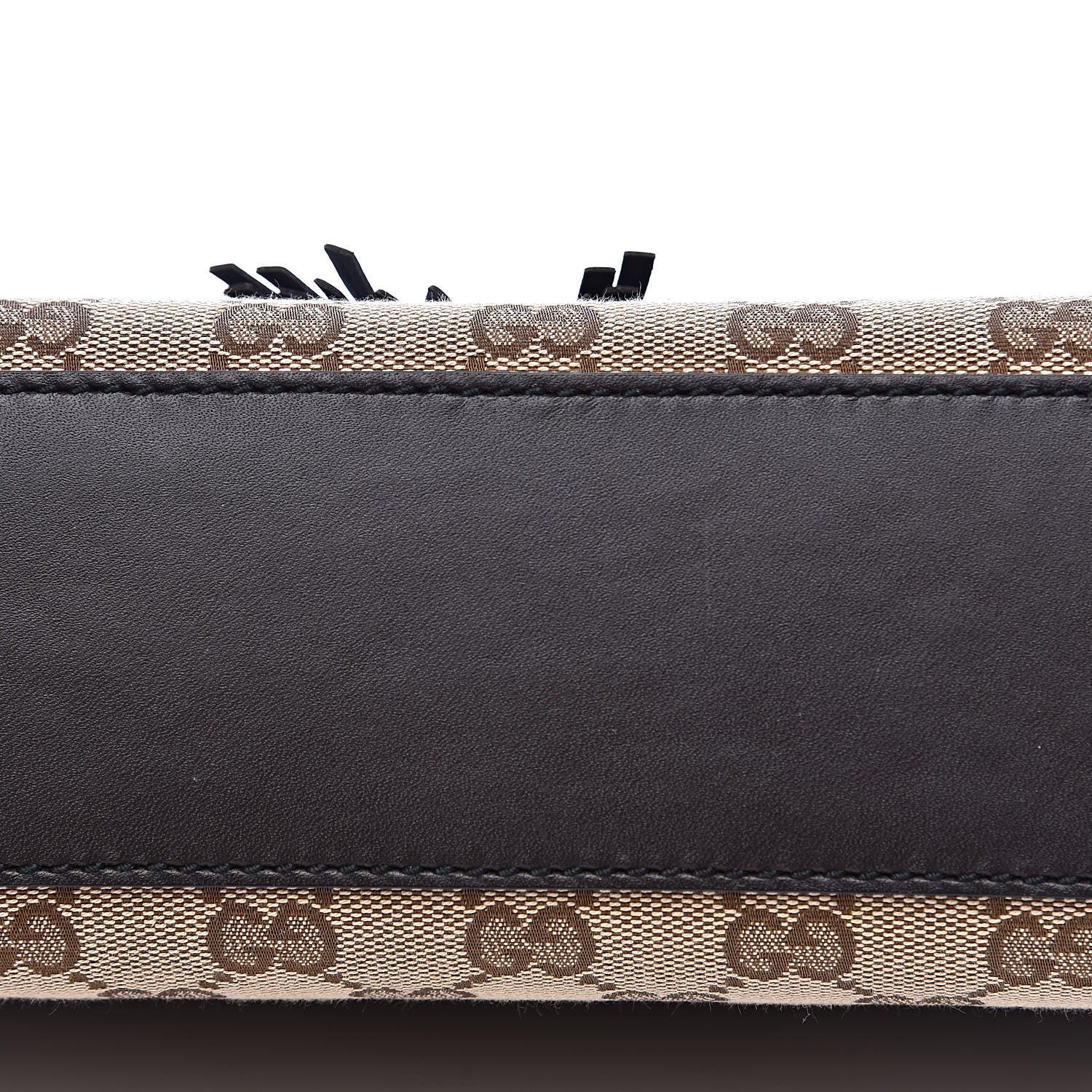 Gucci Monogram Margaux Calfskin Medium Emily Chain Shoulder Bag Beige Ebony Cocoa 9 of 13
