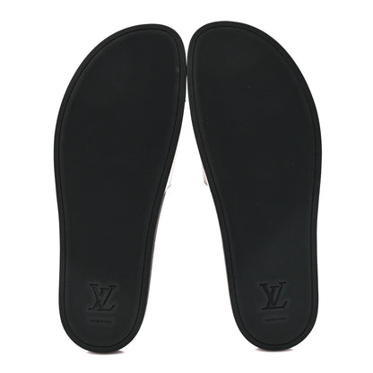 Louis Vuitton Rubber Monogram Mens Waterfront Mules 11 Macassar 5 of 10