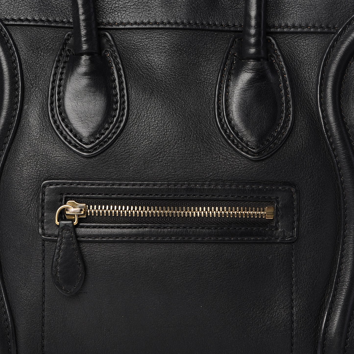 Calfskin Micro Luggage Black