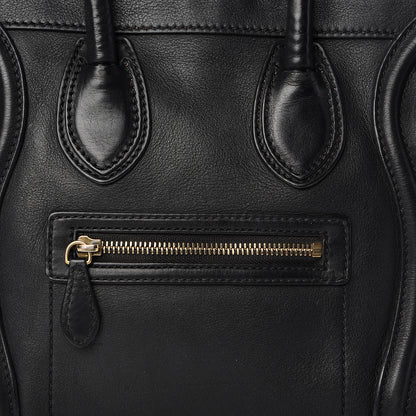Celine Calfskin Micro Luggage Black 9 of 20