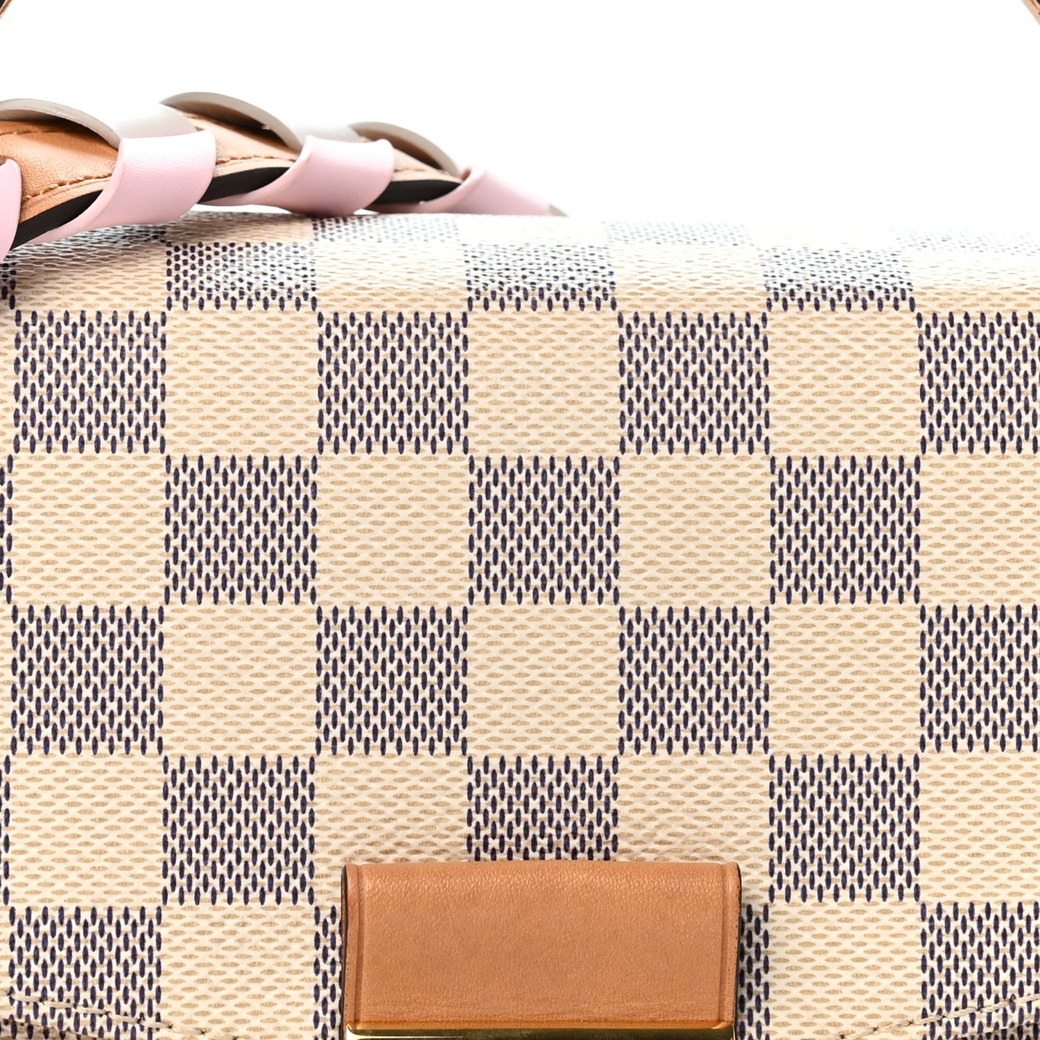 Louis Vuitton Damier Azur Braided Croisette Rose 8 of 11