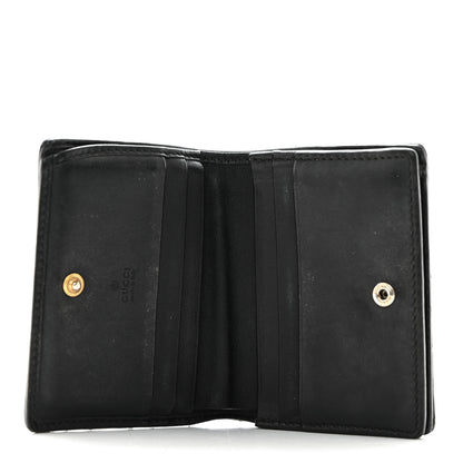 Gucci Calfskin Matelasse GG Marmont Card Case Black 5 of 8