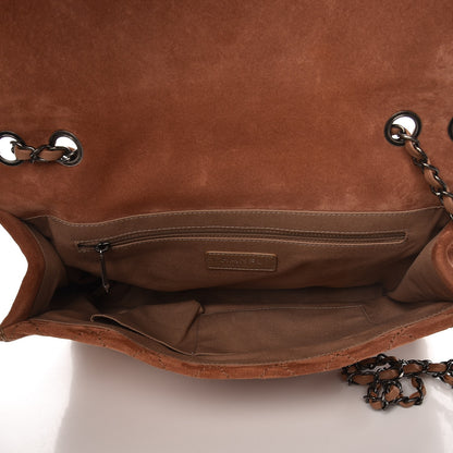 Chanel Suede Calfskin Stitch Flap Light Brown 5 of 10