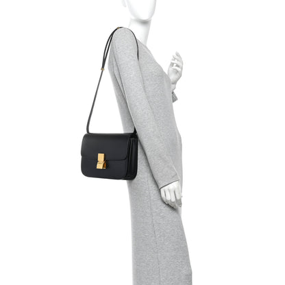 Celine Box Calfskin Medium Classic Box Flap Bag Black 2 of 10