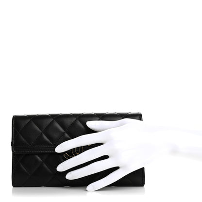 Chanel Lambskin Quilted CC Chic Gusset Wallet Black 2 of 18