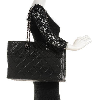 Chanel Calfskin Quilted Large In the Business Tote Black 2 of 8