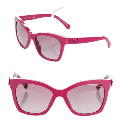 Chanel CC Butterfly Signature Sunglasses 5313 Fuchsia 1 of 5