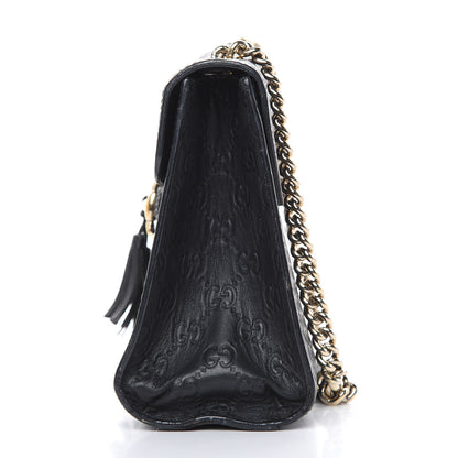 Gucci Guccissima Medium Emily Chain Shoulder Bag Black 13 of 27
