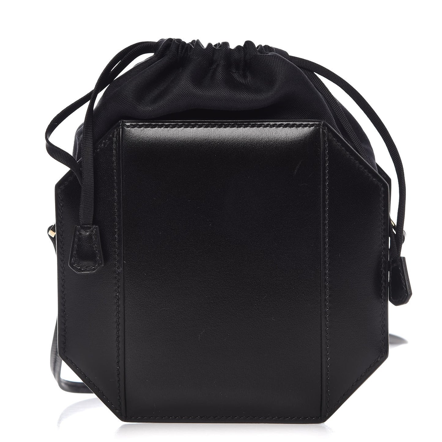 Box Drawstring Bag Black