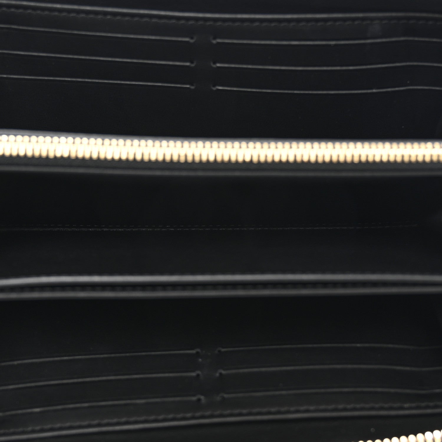 Louis Vuitton Lambskin Embossed Monogram Coussin Zippy Wallet Black 5 of 6
